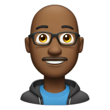 A man with an airpod sticker