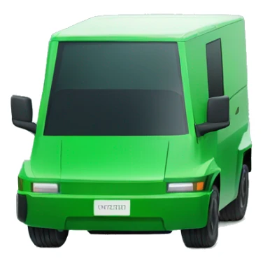 green Tesla Cybertruck sticker