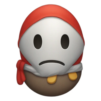 Shy guy sticker