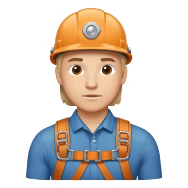 belayer with harness sticker