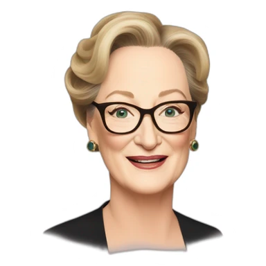 meryl streep sticker