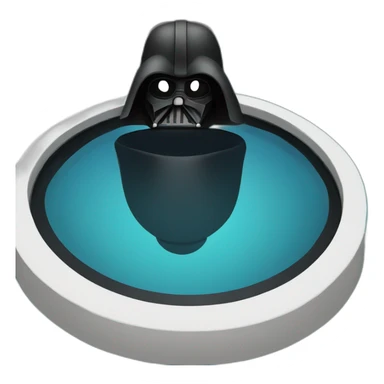 Dark vador in a pool sticker