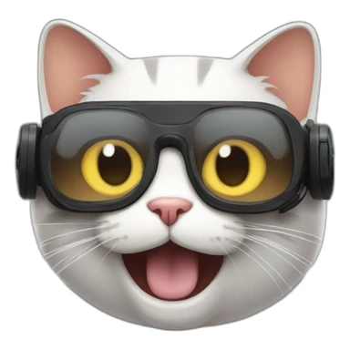 Cat jogando videogame sticker