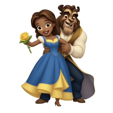 beauty and the beast belle sticker