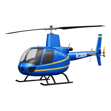 Robinson R44 - Robinson Helicopter Company (Model Year: 2021) (Iconic colour: Blue) sticker