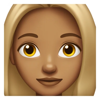 stunning tan girl light brown hair sticker