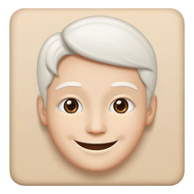 A white wall and face has this emoji :) sticker