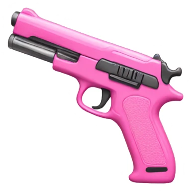 Pink gun sticker