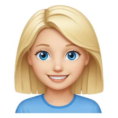 Blonde girl sticker