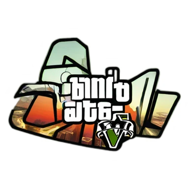 gta V LOGO sticker