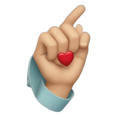 Cœur sur la main sticker