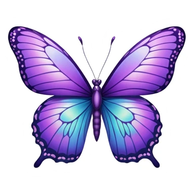 Purple butterfly sticker