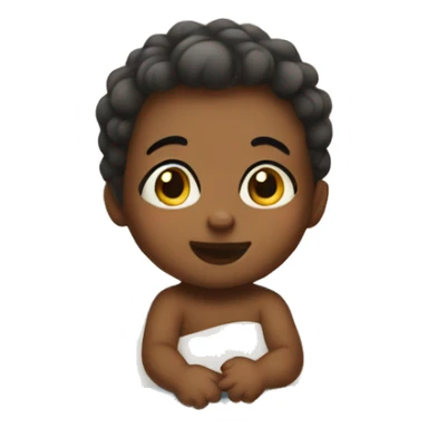 Baby in a crib  sticker