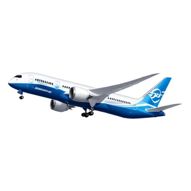 Boeing 787 Dreamliner - Boeing (Model Year: 2022) (Iconic colour: White with blue) sticker
