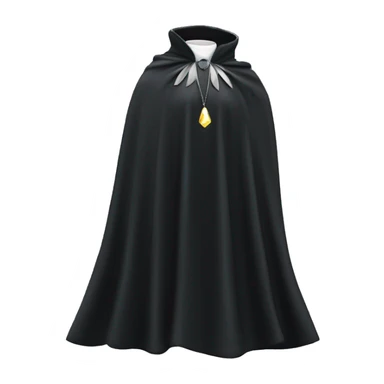 faceless mannequin flapping onyx gemstone cape sticker