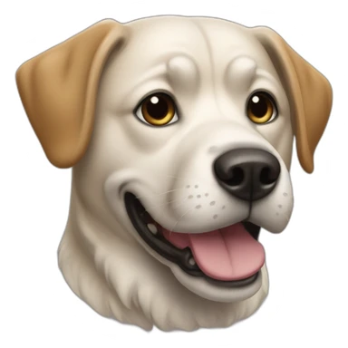 Chien qui boude sticker