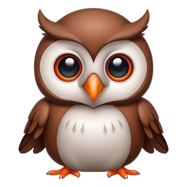 búho divertido sticker