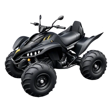 batmobile atv banshee yamaha with a smile sticker