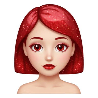 Recrutador Vermelho Glitter sticker