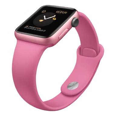 pink apple watch  sticker