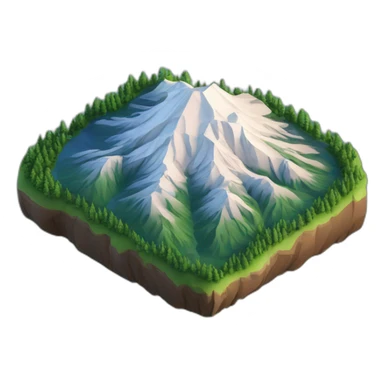 isometric-3d-mount-rainier sticker