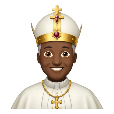 Black pope  sticker