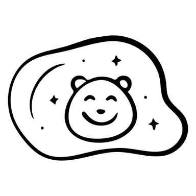 life icon with a background shape sticker