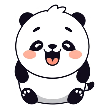 sleepy morning panda sticker