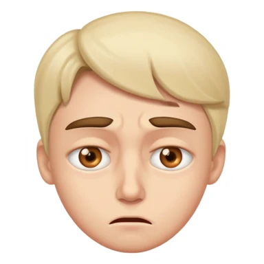 Irritated eye twitch face sticker