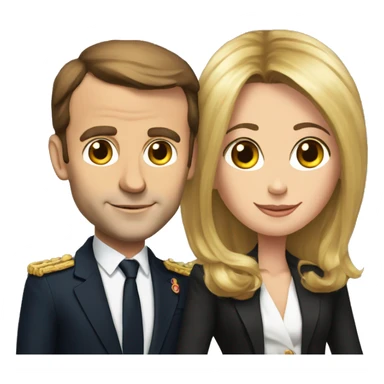 Macron et brigitte sticker