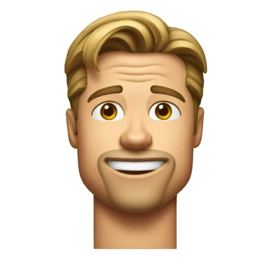 Brad Pitt do a wink  sticker
