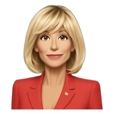 Emanuelle Macron Kiss Brigitte Macron sticker