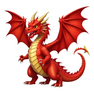 angry Dragon, full body sticker