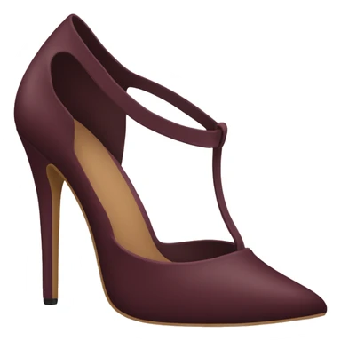 Burgundy stiletto heel sticker