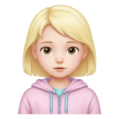 childs with pastel clothes sticker
