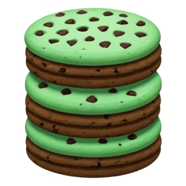 mint chocolate cookie sticker