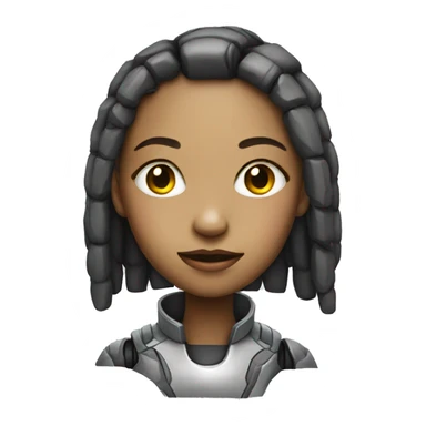 Girl cyborg  sticker