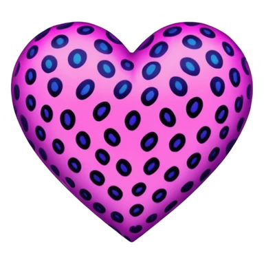 A colorful neon wild realistic leopard-printed-patterned BIG heart sticker