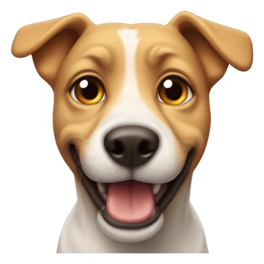 devious dog smirking sticker