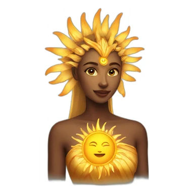 sun goddess sticker