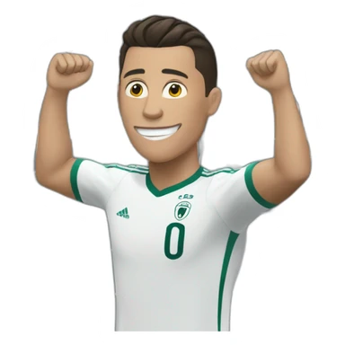 Cristiano ronaldo scoring a goal sticker