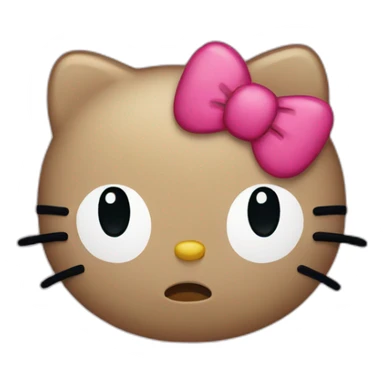 hello kitty sad sticker
