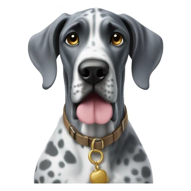 Great Dane at the ocean sticker