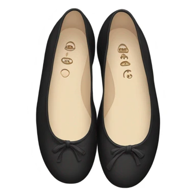 Black Chanel ballet flats sticker