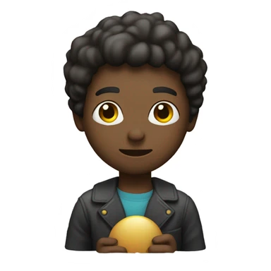 Human with a object promotion sticker