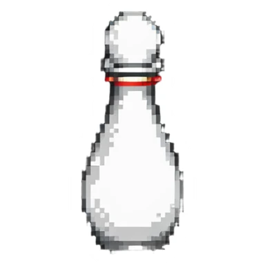 bowling pin sticker