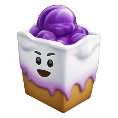 heladera abierta con cubo morado sticker