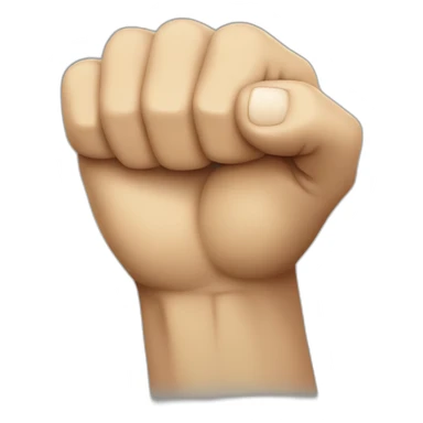 Hand fist sticker