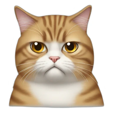 Trump-cat-grumpy sticker