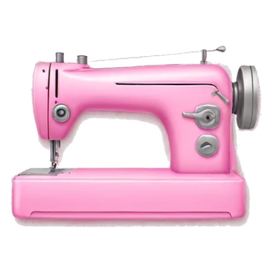 Pink sewing machine sticker